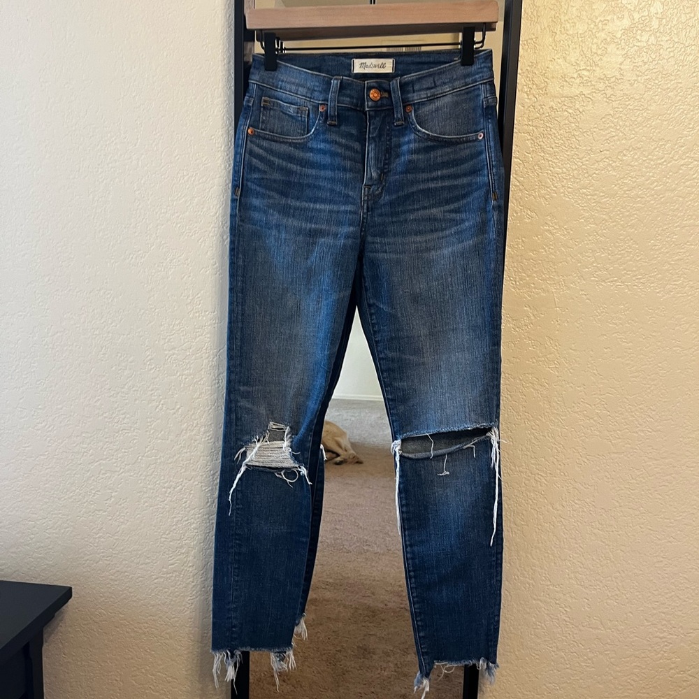 Madewell crop 9” skinny Jeans